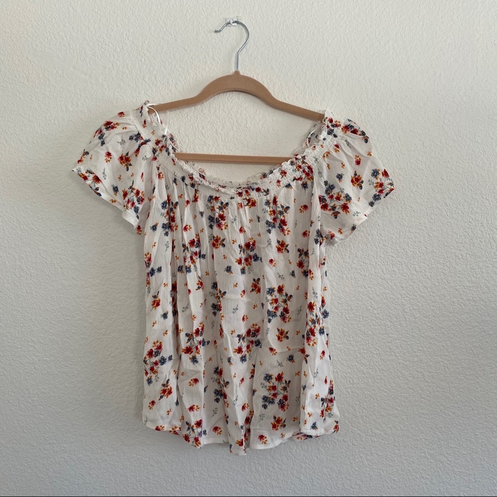 Off the Shoulder Floral Top